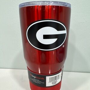 Georgia Bulldogs Red Metallic Tumbler